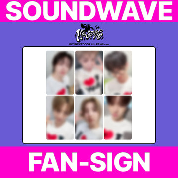 [PRE-ORDER] BOYNEXTDOOR 4th EP Album No Genre Soundwave Fan Sign Event Photocard