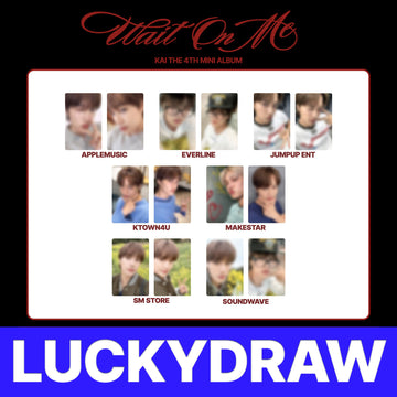 [PRE-ORDER] EXO Kai The 4th Mini Album Wait On Me LuckyDraw Event Photocard