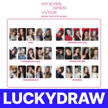 [PRE-ORDER] MEOVV 1st EP Album My Eyes Open Wide Luckydraw Event Photocard