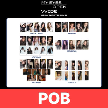 [PRE-ORDER] MEOVV 1st EP Album My Eyes Open Wide POB Photocard