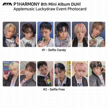 P1HARMONY The 8th Mini Album DUH! AppleMusic LuckyDraw Event Photocard