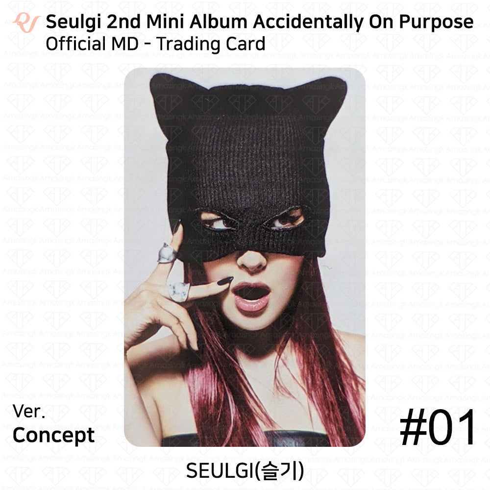 Seulgi The 2nd Mini Album Accidentally On Purpose Official MD Trading Card